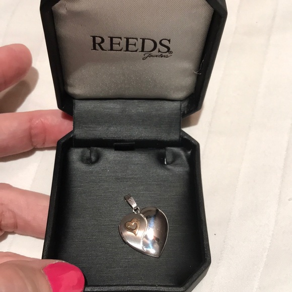 Reeds Jewelers sterling 14k gold heart locket NIB - Picture 6 of 6